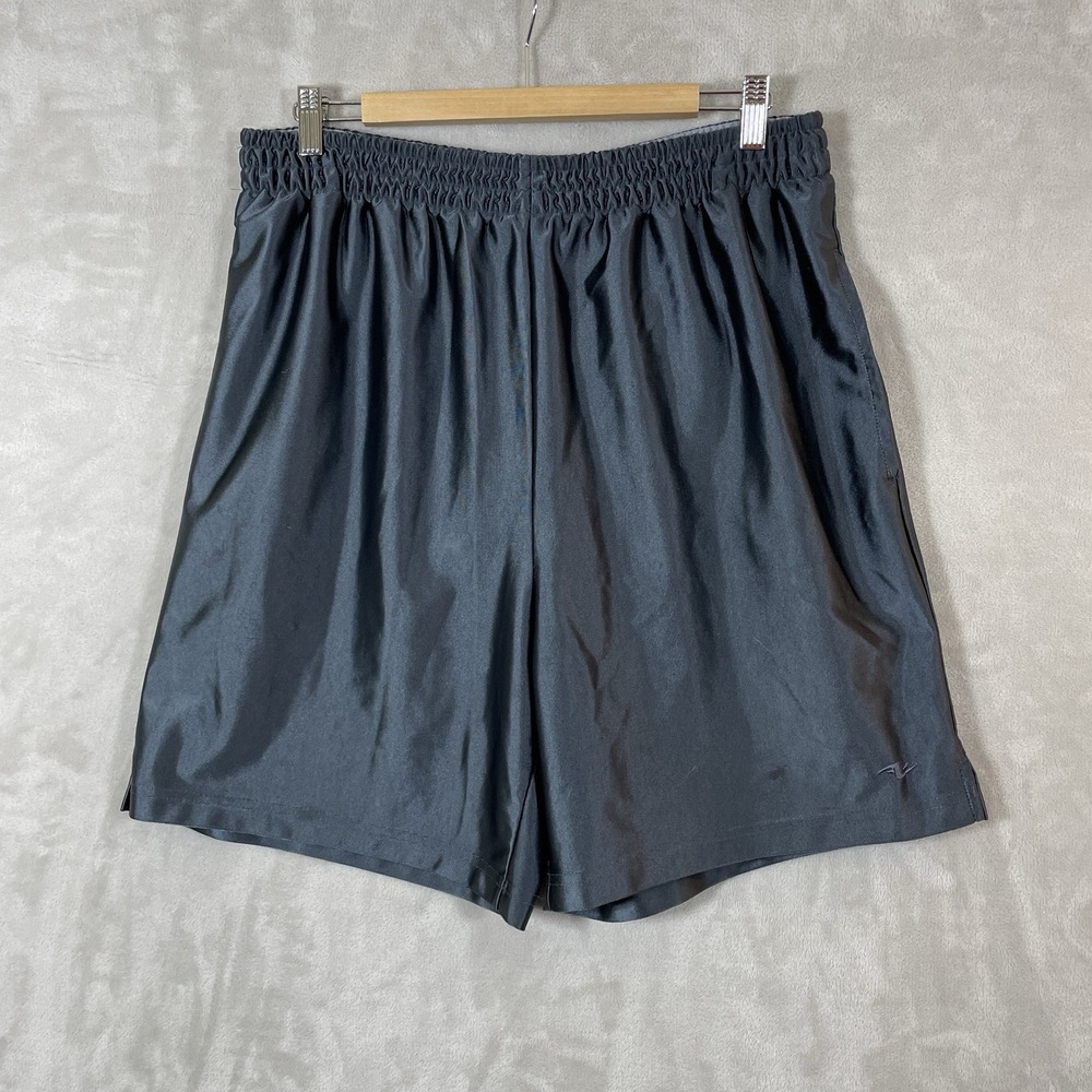 Vtg Athletic Works Shimmer Dazzle Shorts Mens Large Basketball Flowy Gray Y2K
